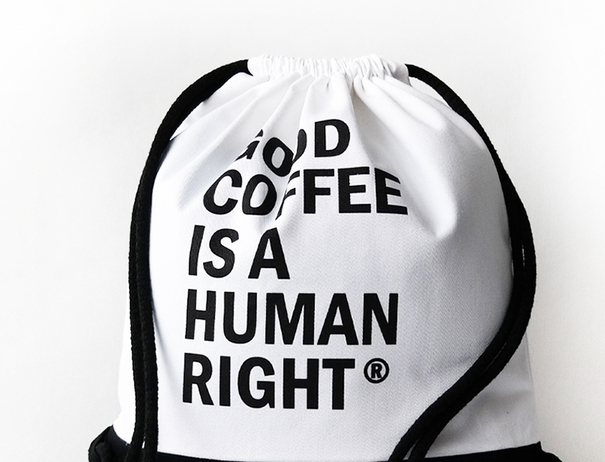 Beutelrucksack mit Boden Java Coffee