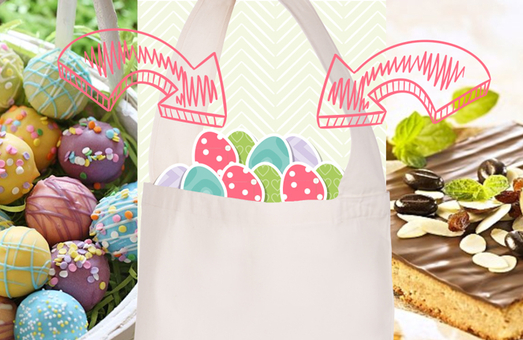 What the rabbit hid in the bag? 